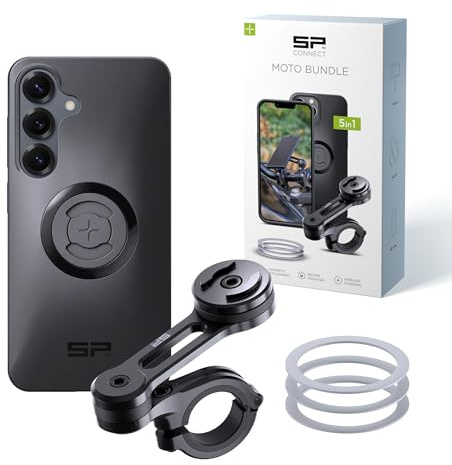 SP CONNECT Moto Bundle | SPC+ | kompatibel mit Moto Bundle Samsung S25 | Handyhalter für Motorrad Bike Moped Roller | Gadget Halterung für Navi