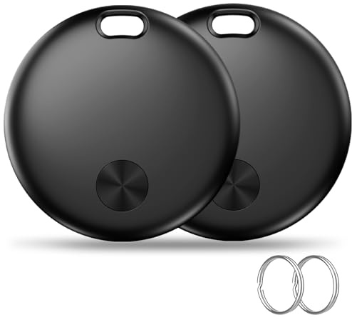 Air Tracker Tag Item Finder, Compatible with Apple Find My APP (iOS Only), IP67 Waterproof, Replaceable Battery, Suitable for Luggage, Bags, Wallets, Backpacks, Keys Tracking Tag -2Pack (weTag mini)