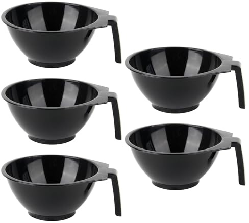 Bol Mélangeur Pour Teinture Capillaire Accessoires de teinture empilables | 5 bols mélangeurs à coloration capillaire Outil Teinture Coiffure Pour Coiffeurs Passionnés Débu