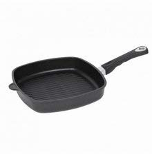 AMT E285G-E-Z30-PL Ind. Quadratische Pfanne, 28 x 28 cm, mit exklusivem langem Stiel, mehrfarbig