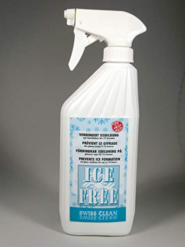 Ice-Free Autoscheiben-Enteiser – Inhalt: 500 ml – Für eine FREIE Sicht bei der Autofahrt – Ohne Rückstände – Swiss Made – Die Beste Lösung für mehr Sicherheit im Straßenverkehr – C345681