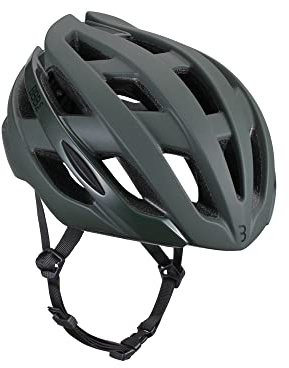 BBB Cycling Hawk Casque de vélo Unisexe pour Adulte | Homme et Femme | Aérodynamique et 21 Fentes d'aération | Vélo de Course | BHE-151 Vert L (58-62 cm), Vert Olive Mat, L (58-62 cm)