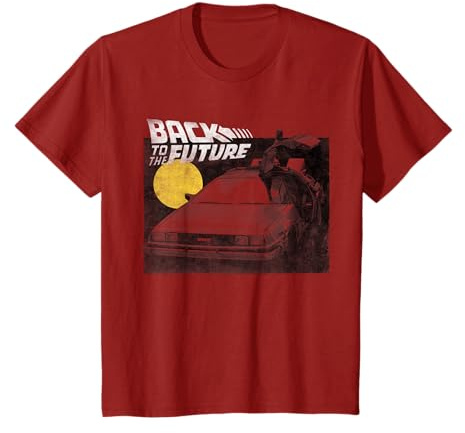Back To The Future Delorean Fade Portrait T-Shirt