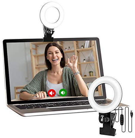 Video Conference Lighting Kit, Beamtree Light for Monitor Clip On,for Remote Working, Distance Learning,Zoom Call Lighting, Self Broadcasting and Live Streaming, Computer Laptop Video Conferencing