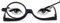 MMOWW Makeup Reading Glasses, Magnifying Makeup Glasses for Womens with Flip-Down Single Lens Rotating Glasses (Black, +3.5)
