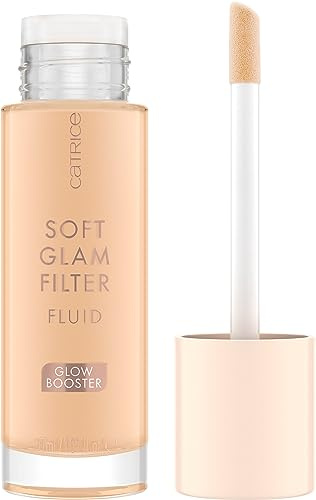 Catrice Soft Glam Filter Fluid Primer Nr. 015 vårdande naturlig (30ml) | Vårdande, Slät finish, Tonad finish, Ansiktsvätska