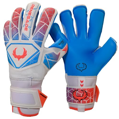 Renegade GK Vortex Nitro - Guanti da portiere da calcio, 3,5+3 mm e Duratek da 4 mm, taglia 7, taglia 7, taglio rotolo, livello 3)