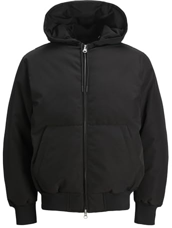 JACK & JONES JCOLLECTIVE Veste bomber pour homme Noir Taille M, Noir, M