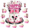 Minnie Cake Decoration, Cake Decoration Girls, Children's Cake Topper, Birthday Set for Cupcakes and Muffin Decoration, Birthday, Cake Decoration for Girls, Children's Birthday Party Decoration