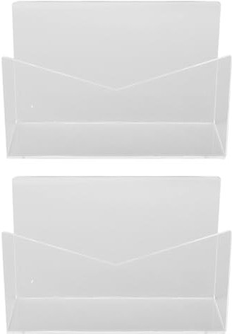 Kartenständer aus Acryl, Schreibtisch Organizer für Notizzettel Visitenkarte und Postkarte Acryl-Briefhalter Transparenter Acryl-Aktenbrief-Organizer Vertikaler Briefumschlag