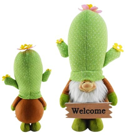 Adornos navideños con temática de Cactus,Muñeco de Peluche de Cactus - Gnomo de Navidad de Cactus | Juguete de gnomo de Peluche, Juguete de Peluche de gnomo de Peluche único, decoración de gnomo