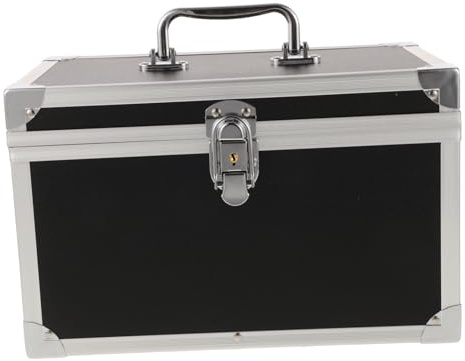BESTonZON Aluminium Alloy Tool Box Portable Carrying Case with Ergonomic Handle Weather-Resistant Small Tools Storage Box for Outdoor and Home Use