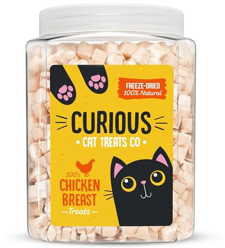 1 lb Freeze Dried Chicken Breast Cat Treats 100% Natural Chicken Nibbles Allergen-Free & Hypoallergenic for Indoor Cats & Outdoor Nutritious Grain Free for Cats 454g