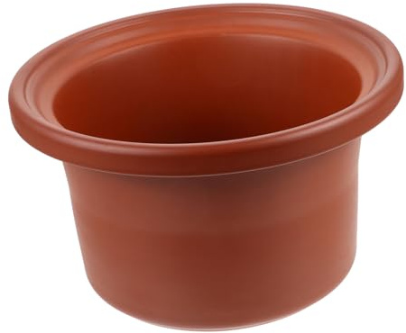 SOLUSTRE Revêtement Céramique pour Mijoteuse Insert Fuite pour Cuisson Liner Électrique Pot Terre Cuite Résistant à Haute Température