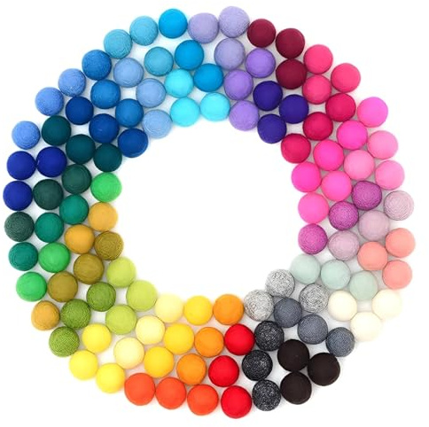 MmotZsb Filzkugeln 2cm, Filzbälle für Katzen, 50 Stück Bunte Pompons, Nepal Fair, Mehrfarbig, Wolle, Spielbälle für Katzen, Dekorative Pompons, DIY Handwerk, Kreative Dekorationen