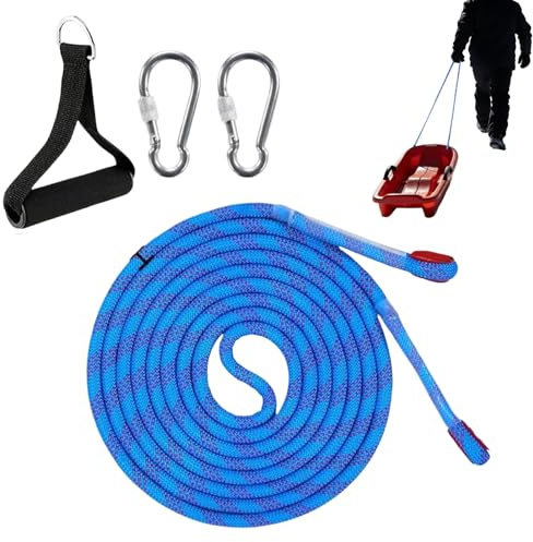 Schleppseil - 400 Zentimeter Mit Karabinerhaken Schwerlast Und Verstellbar,Zuggurt Schlessseil Mit Karabiner - Für Fitness Kinder Erwachsene Jugendliche Boote Fahrzeuge