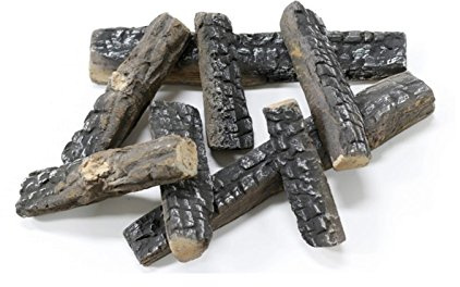Purline WINCBTOUT-10 Keramische Holzscheite für die Dekoration von Ethanol-Kamin, 8 Einheiten