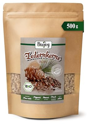Biojoy Piñones de cedro BIO de Siberia, nueces de cedro sin cáscara, 500 g | Alternativa a los piñones, sin sal, sin tostar