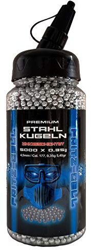 Fritz-Cell Stahl BBS 4,5 mm Stahlkugeln Stahlrundkugeln für Luftpistole BBS