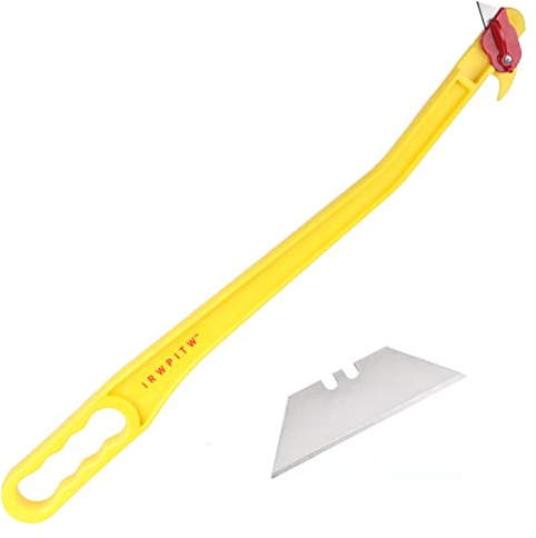 IRWPITW Hayknife, 29 Hay Knife Tool, Net Wrap Cutter, Open The Round Hay Bale, Big Straw Bail, Cutting Twine String, Cut Feed Bag Mesh, Livestock Farmer Knife for Horse Cow Goat Sheep Cattle Farm