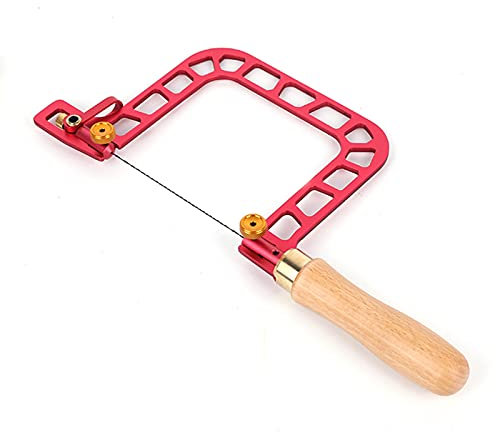 Candeon Seghetto Da Traforo, 3 Pollici Coping Saw Seghetto Di Metallo E Legno, Seghetto per Traforo Seghetto Alternativo Manuale Filo Sega Forma Di U Mano Seghetto per Legno, Giada, Taglio Metallo,