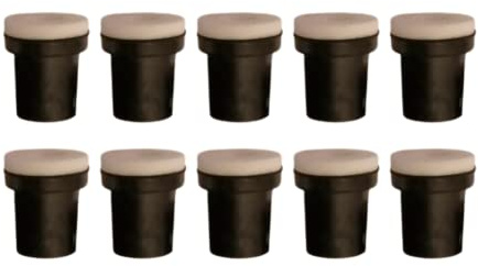 DAZZLEEX 10Pcs Sandblaster Nozzles 3.5mm Sandblast Tip for 5gallon Sandblasting Tanks