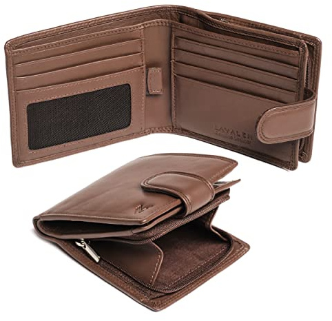Lavalen® Cartera para Hombre Piel RFID, Billetera Hombre Monedero, Wallet