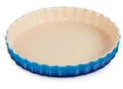 Le Creuset Molde redondo tarta de cerámica de gres, resistente, en Blau, para Torte, Backform, Kuchentarteform, Vibrant