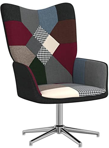 Homgoday Relaxsessel Fernsehsessel Ruhesessel Loungesessel TV-Sessel Schlafsessel Relaxliege Lesesessel Sessel Einzelliegesessel Einzelsofa für Schlafzimmer Wohnzimmer Patchwork Stoff