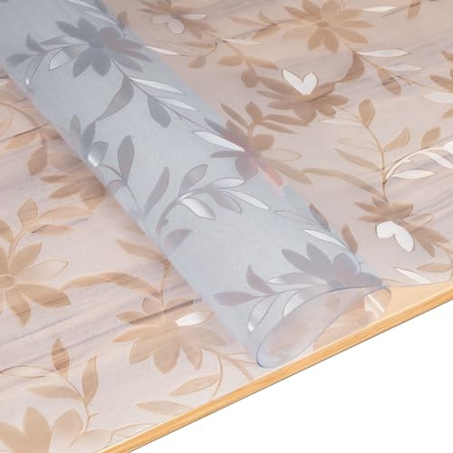 ANRO Tovaglia in pellicola protettiva con struttura per alta lucentezza e tavoli in vetro, pellicola per tavolo, protezione per tavolo, spessore 1,5 mm, 180 x 90 cm