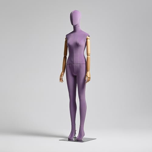 Deko Mannequin, Weiblich Schaufensterpuppe, Schaufensterpuppe Torso weiblich, Zerlegbare Puppe, Schneiderpuppe ,Lila