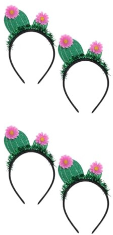 Ipetboom 4 Stück Stirnband Kostüme für Mädchen Partyzubehör für Kinder Hut Haarschmuck Tiara das Kaktus Haarband Party-Kopfschmuck charmant Anlage Geburtstagsgeschenk Partybedarf