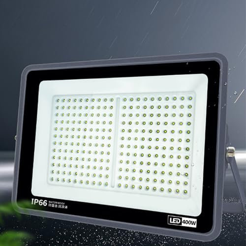 Focos LED Exterior 50-400w Faro, Proyector LED Exterior 6000k Fari LED Da Esterno Illuminazione Ad Alta Luminosità per Cortile, Giardino, Stadio, Parco Giochi (400W)