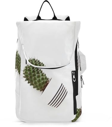 Foiosoh Sac à dos de tennis pour adultes - Grand rangement - Cactus Plantes - 2 raquettes - Sac de sport pour tennis, badminton, raquette