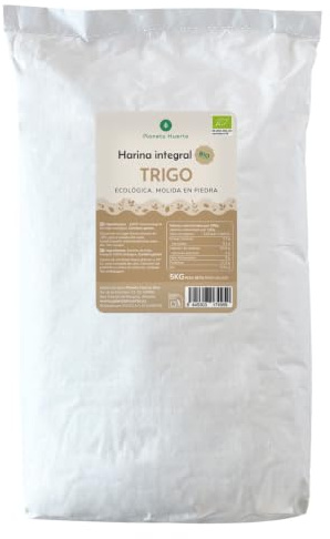 PLANETA HUERTO | Harina Integral de Trigo Eco 5 Kg – Rica en Fibra y Vitaminas