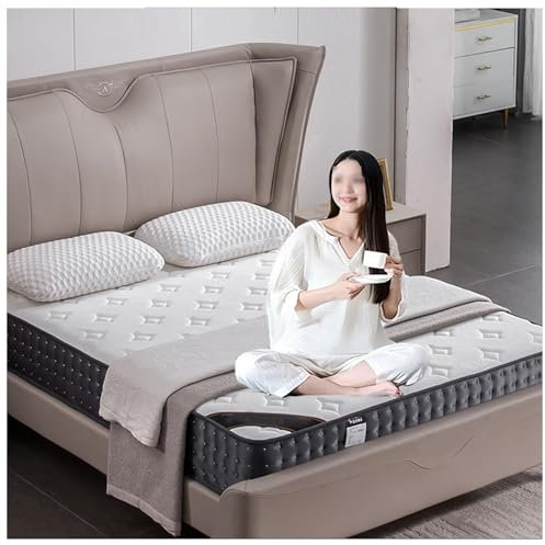 Matratze Hybrid-Taschenfederkern-Memoryschaum-Matratze, Einzeln Verpackte Federkernmatratzen, Bettmatratze Mittelfest,25cm,90X200cm