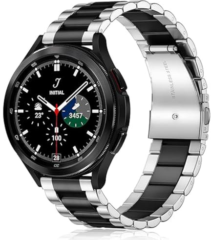 FOUUA Correa de Reloj Acero Inoxidable Metal Correa Pulsera de Metal 18mm 20mm 21mm 22mm 24mm con Liberación Rápida Correa inteligente Para Hombres y Mujeres