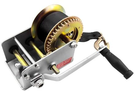 2000LBS / 900KG 8M Extra Long Synthetic Strap, Hand Winch Webbing Car Boat Trailer,High-Strength Wear-Resistant
