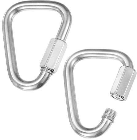 M METERXITY Quick Chain Link Connector, Stainless Steel Locking Repair Chain Links for Swing/Hiking/Backpack