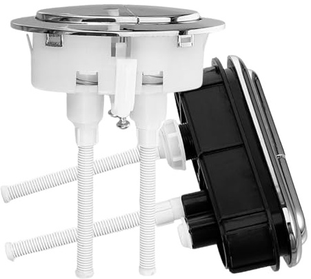 OSALADI 2piezas Kit De Reemplazo De Manilla De Inodoro De Pulsador De Descarga Para Inodoro Accesorio De Botón De Tanque De Agua Para Reparación De Baño