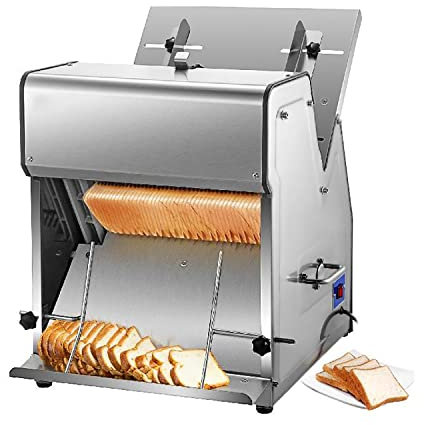 XSDAJSD Trancheuse à Pain Commerciale, 370 W, trancheuse à Jambon de 15 mm, trancheuse à Viande électrique pour Pain Maison, Fruits et légumes, pour trancheuse de Restaurant pour Aliments à Domicile