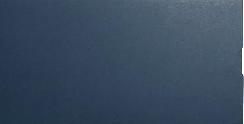 Netuno 25 Sleeve Umschläge Dunkelblau DIN lang 11,5x22,5 cm | 170g glattes Farbpapier · seitlich offene Einsteckhülle für Einladungen, Gutscheine & Voucher