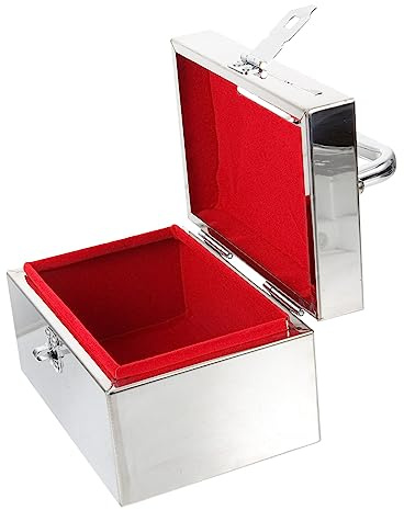Toddmomy Banco de Inoxidable con Cerradura Hucha Grande para Adultos y Contenedor de Monedas y Billetes para Hogar Oficina y
