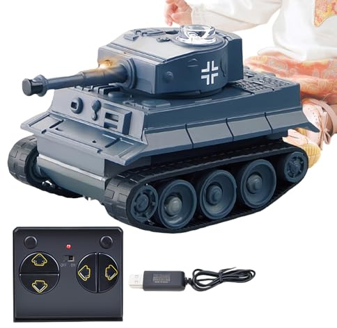 Kanoauo Radiostyrd Tank, Realistisk Fordonsleksak, Pedagogisk Stridsfordonsmodell Leksak För Pojkar Och Flickor Till Lekrum Vardagsrum Sovrum Och Utomhusplan