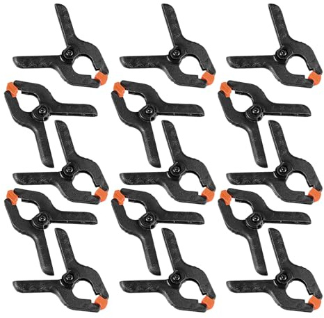 SHINEOFI 50pièces Lot de Pinces à Ressort pour Fond Photo Pinces Plastique Robustes pour Fond Mousseline Ou Toile Outils pour Studio Photo Et Travaux Manuels