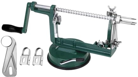 FytStycale Sbucciatore per Frutta Taglia Mele Pela Corer Macchina Manuale con Base Struttura in Alluminio E Acciaio Adatto per Preparazione Pasti Cucin