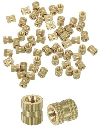 QUARKZMAN 100Pcs Écrous À Encoches M3x6x5.3mm Laiton En Forme De I