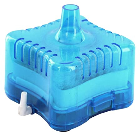 Odoukey 1 Stück Blauer Mini-Filter, Goldfischglas, Beta-Aquarium, alle Wassertypen, Dreifachfiltration