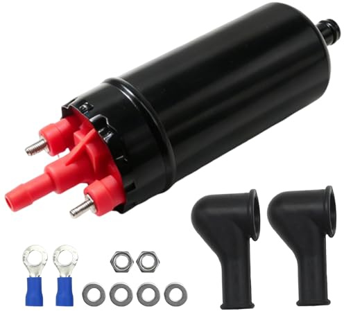 MospdyGear 12V Elektrische Kraftstoffpumpe, Inline Hochdruckkraftstoffpumpe, Universeller Ersatz für Benzin und Diesel, Ersetzt 0580464070