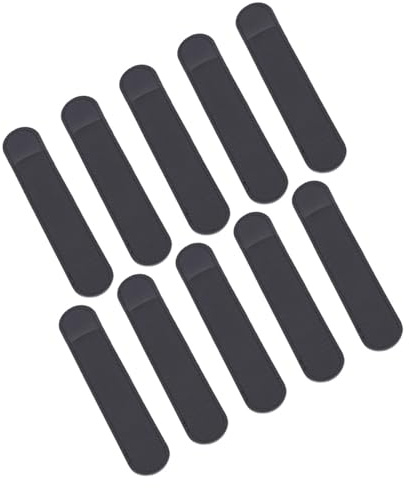 HOODANCOS Custodia in Pelle Pu Nera per Stilo Touch Tablet, Set da 10 Pezzi, Protezione Antipolvere e Antigraffio, Leggero e Facile da Installare, Adatta per Uso Professionale e Quotidiano